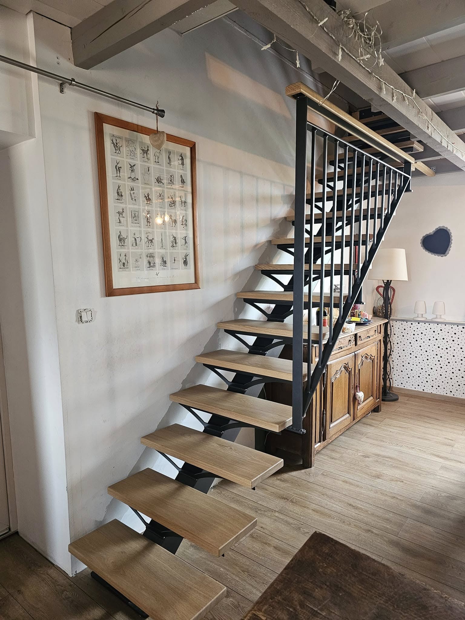 Fabrication et pose d'un escalier